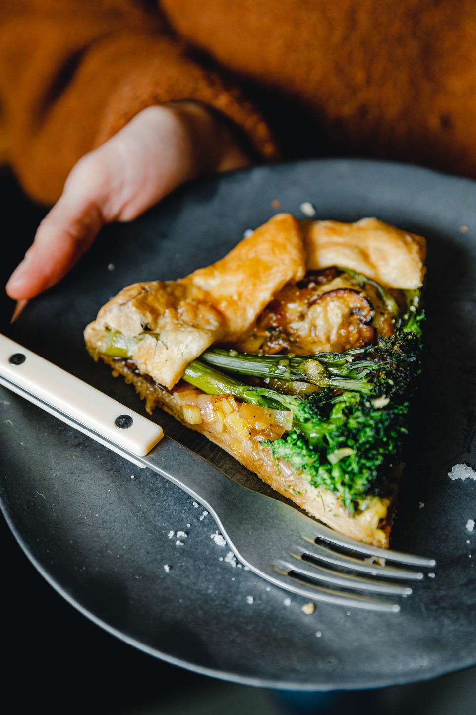 Vegane Brokkoli-Lauch-Galette