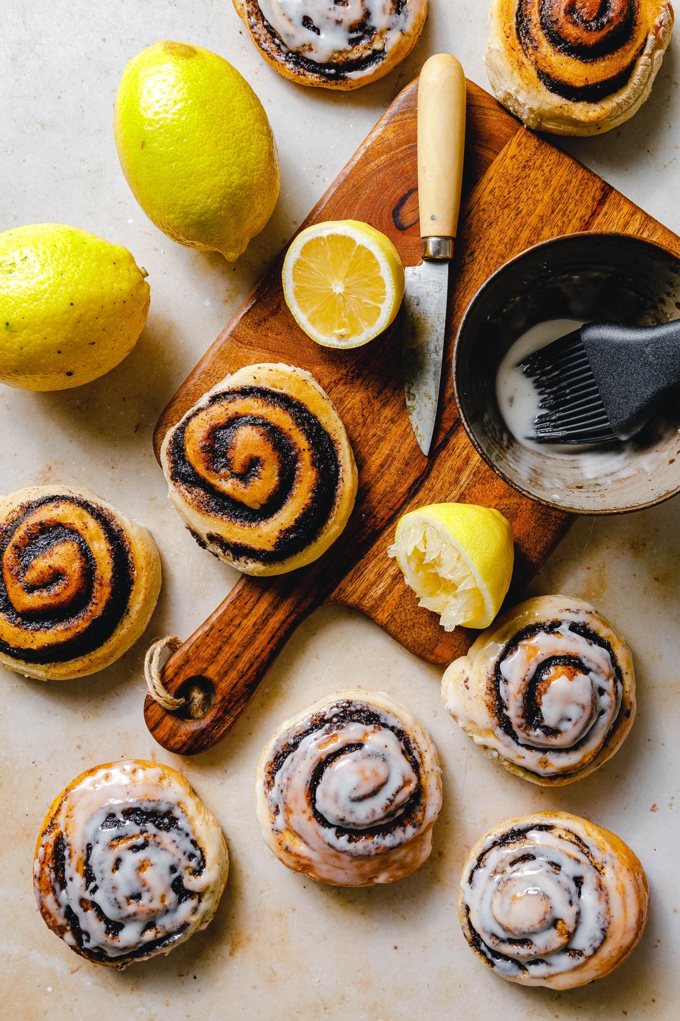 Vegane Mohnschnecken