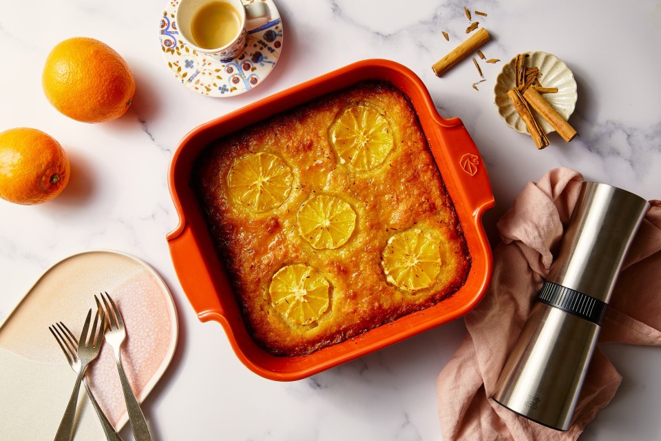 Veganer Orangen-Filo-Kuchen – Portokalopita