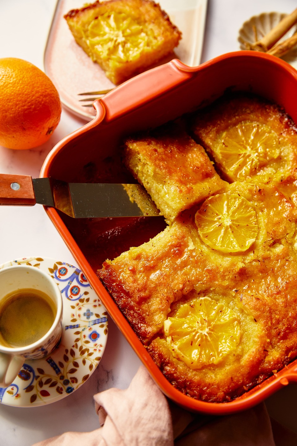 Veganer Orangen-Filo-Kuchen – Portokalopita