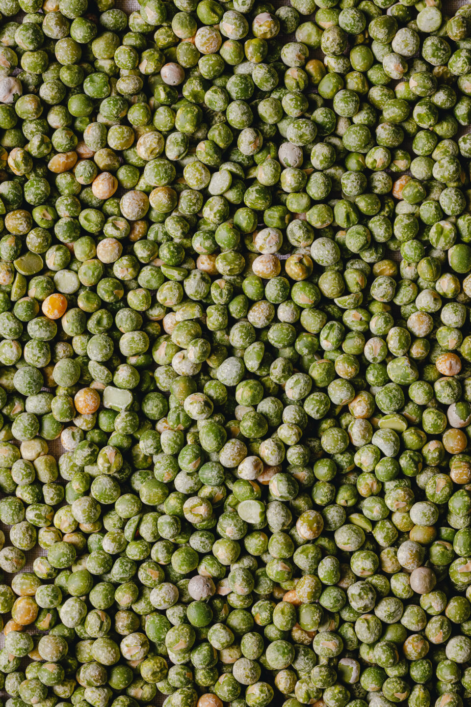 Getrocknete grüne Erbsen