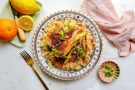 Geschmorter Fenchel mit Zitronen-Couscous