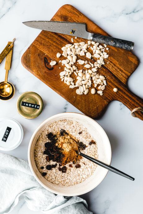 Zutaten für Sivananda Kekse – unsere liebsten Yoga-Haferkekse