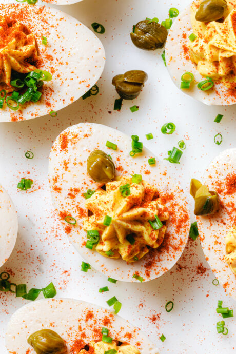 Vegane gefüllte Eier