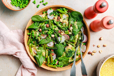 Hirse-Spargelsalat mit Miso-Pfeffer-Dressing