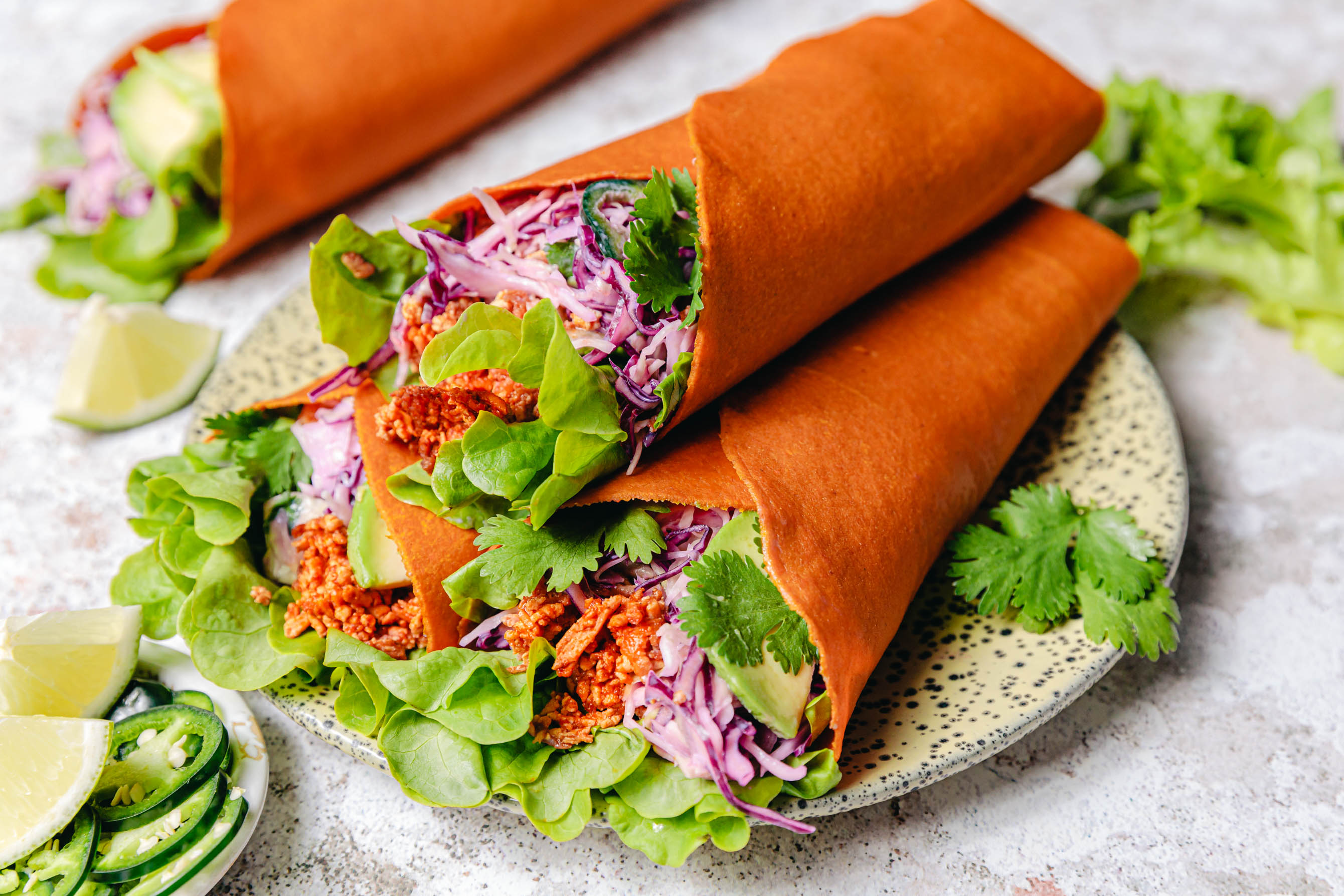 Wraps mit „shredded“ Barbecue-Tofu