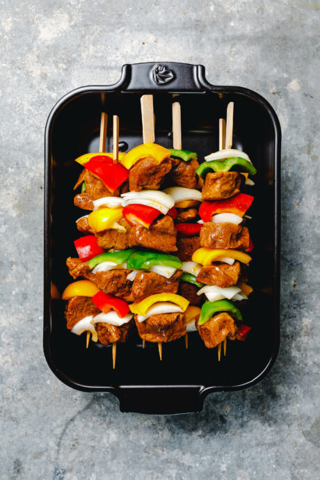 Vegane Schaschlikspieße