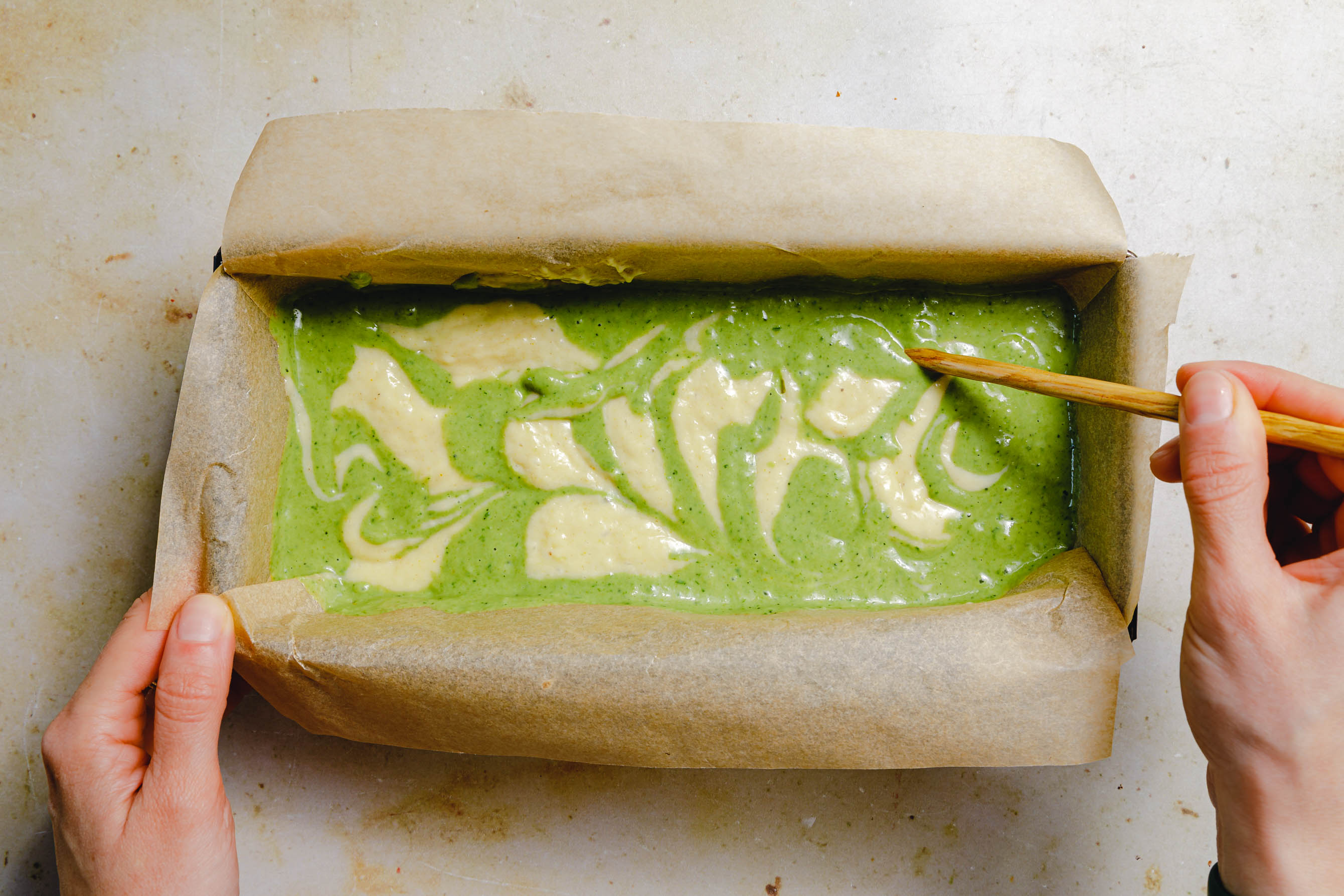 Veganer Rührkuchen mit Matcha