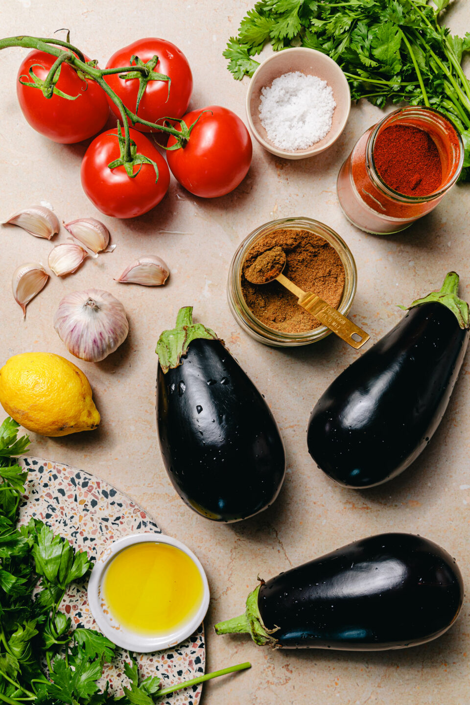 Zutaten für Zaalouk