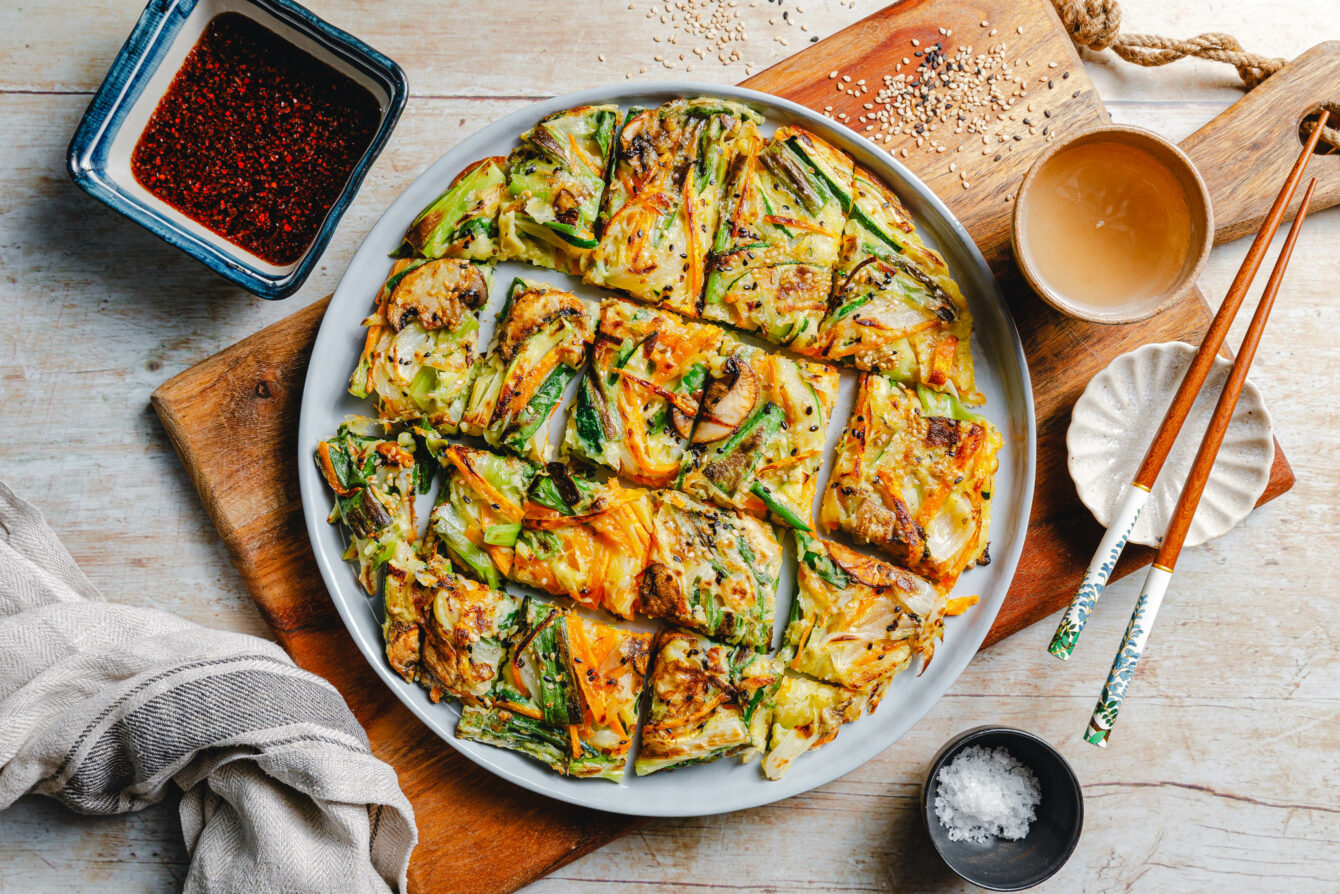 Koreanische Gemüse-Pancakes – Yachaejeon