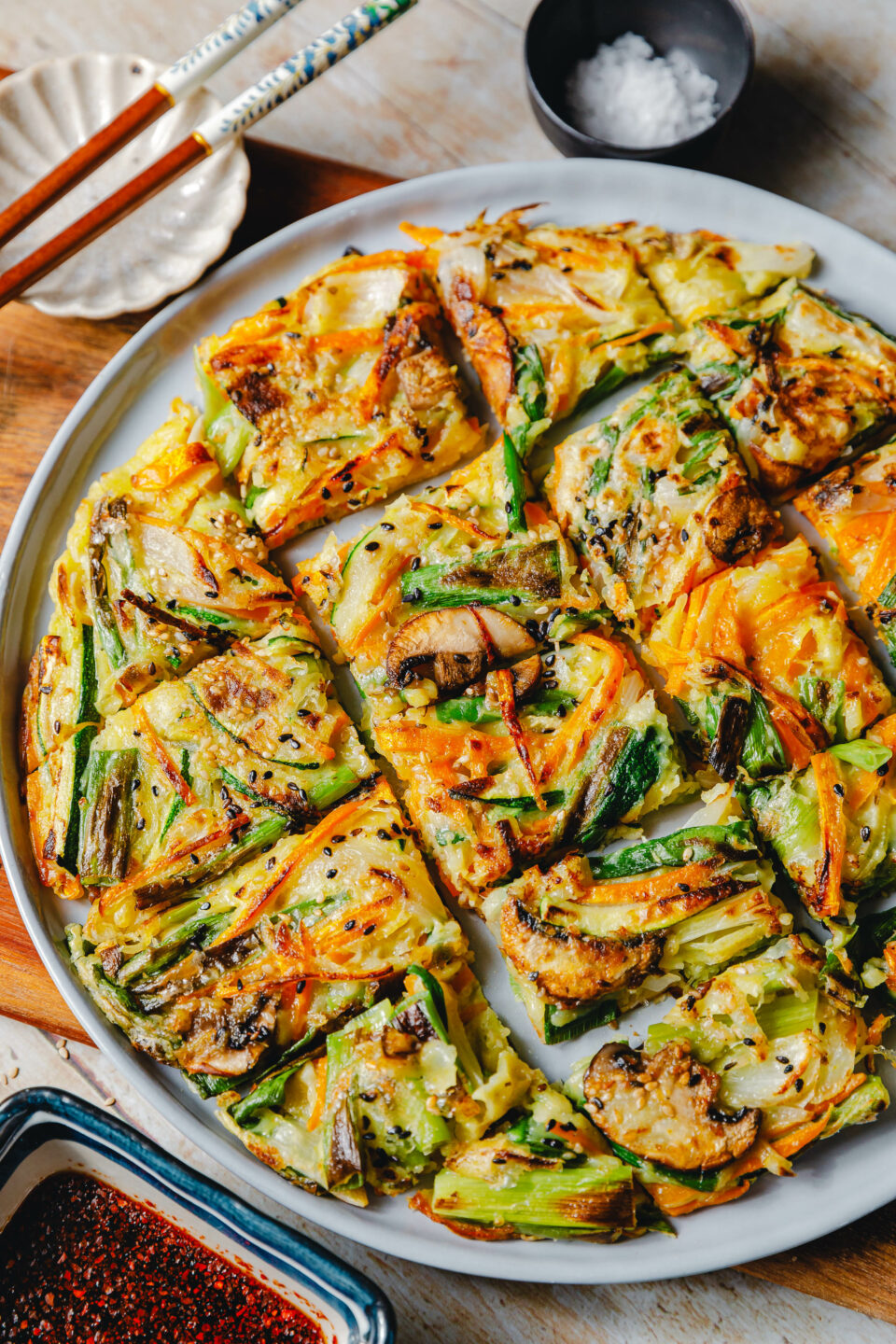 Koreanische Gemüse-Pancakes – Yachaejeon