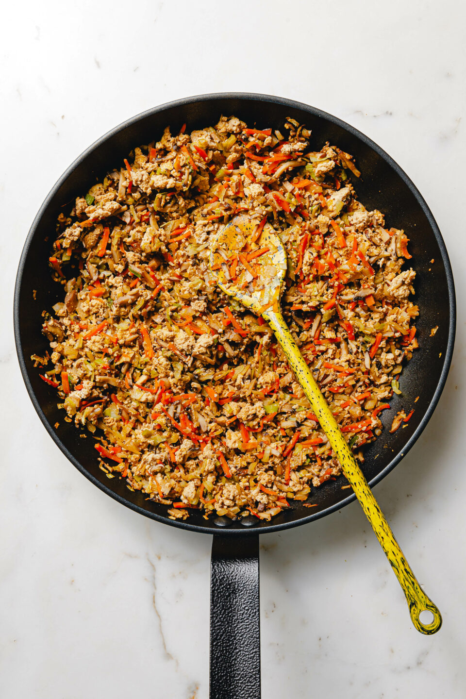 Gebratene Dumpling-Füllung