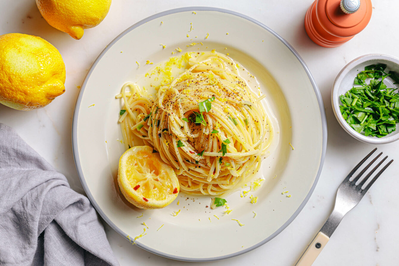 Vegane Pasta al Limone