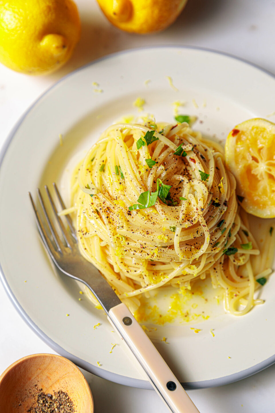 Vegane Pasta al Limone