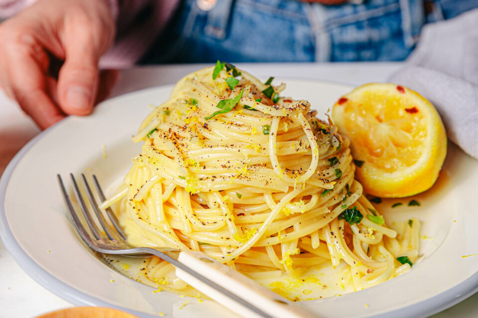 Vegane Pasta al Limone