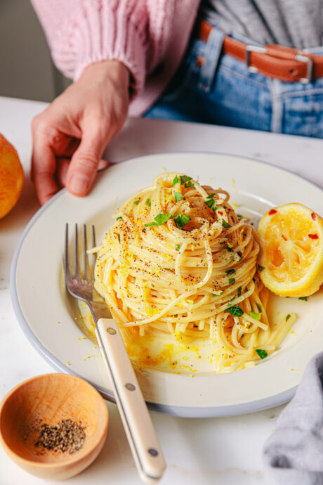 Vegane Pasta al Limone
