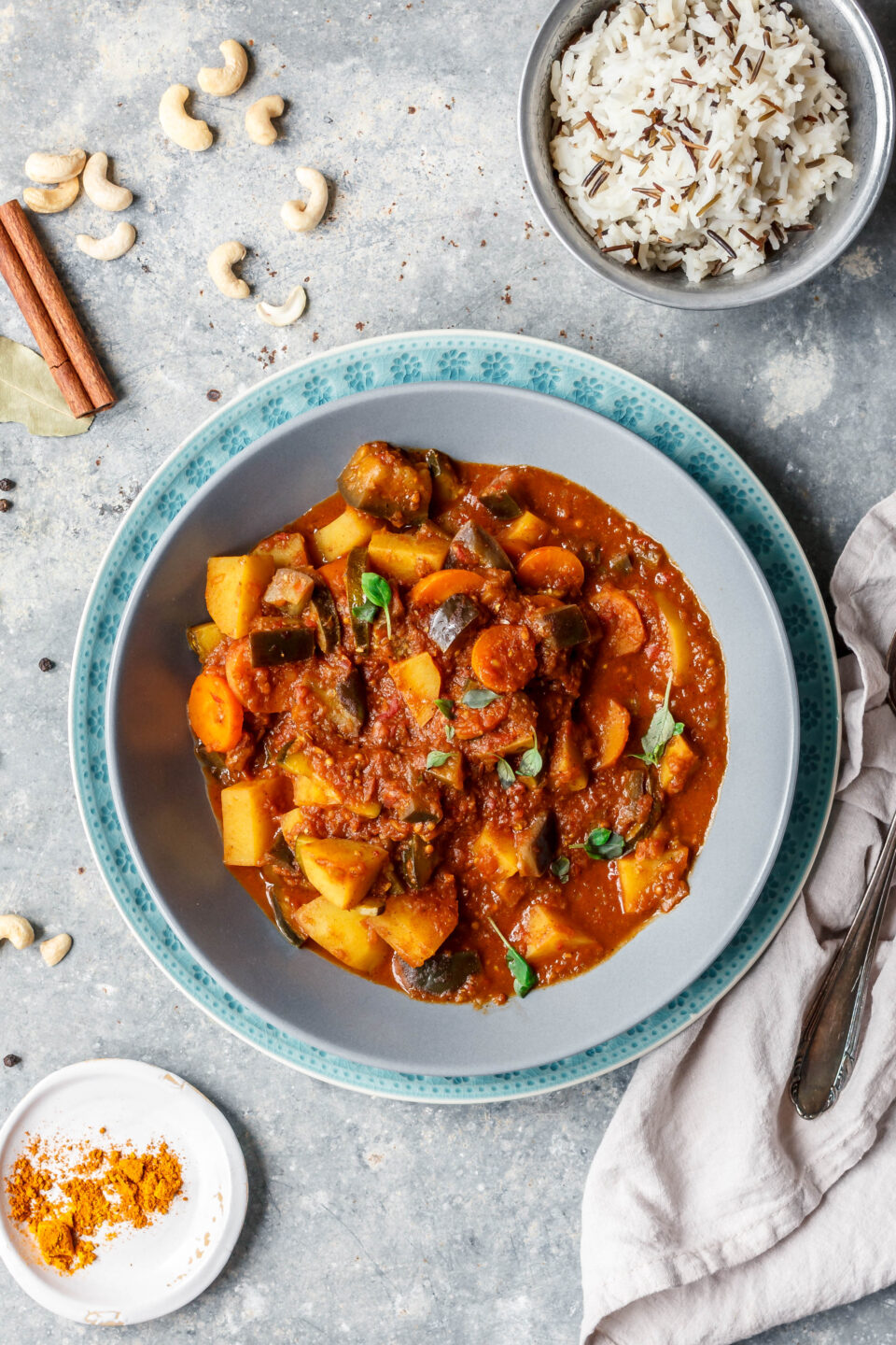 Kaschmir Curry mit Cashews & Garam Masala