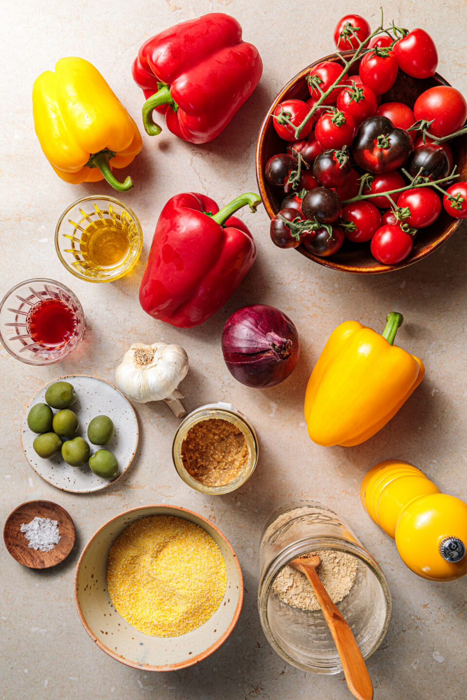 Zutaten für Peperonata 