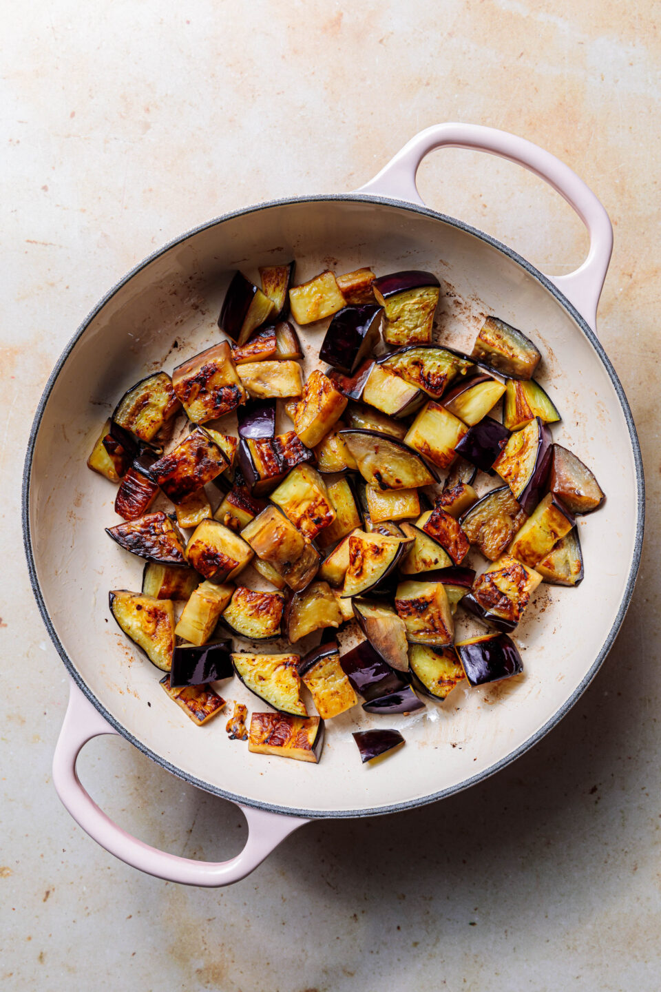 Gebratene Auberginen